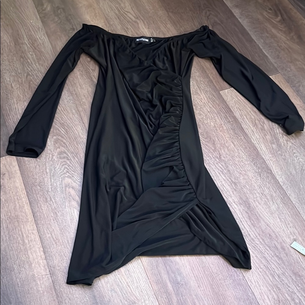Elegant Black Off-Shoulder Dress